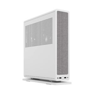 Fractal Design Ridge White - PCIe 40 riser card included 2x 140mm PWM Aspect fans Type C USB m-ITX PC Gaming Case