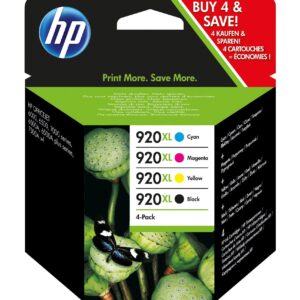 HP C2N92AE 920XL High Yield Original Ink Cartridges Black/Cyan/Magenta/Yellow Multipack