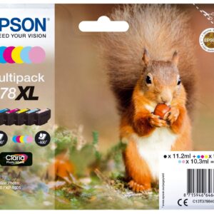 Epson 378XL High Yield Genuine Multipack 6-colours Ink Cartridges Claria Photo HD