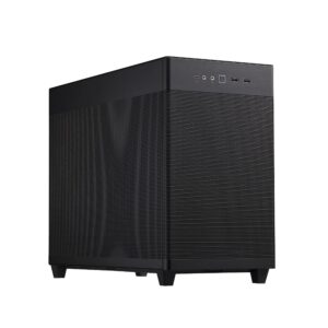 ASUS Prime AP201 MicroATX Case (Support Radiator Up to 360 mm and Graphics Card Length 338 Quasi-Filter Mesh Panels Tool-free Side USB 32 Gen 2 Type-C Front Panel) Black
