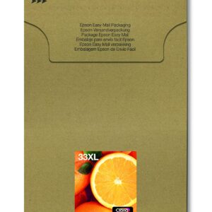 Epson 33XL Oranges High Yield Genuine Multipack Eco-Friendly Packaging 4-colours Ink Cartridges Claria Premium