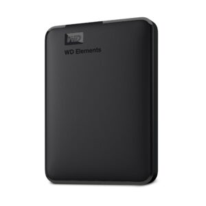 Western Digital 5TB Elements portable external hard drive USB 30 interface storage Plug-and-Play SuperSpeed 32 Gen 1 Formatted for PC and Mac Black