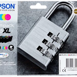 Epson 35 Cyan Padlock Genuine Ink Claria Photo HD CartridgeBlack/Yellow/Magenta/CyanXL High Capacity