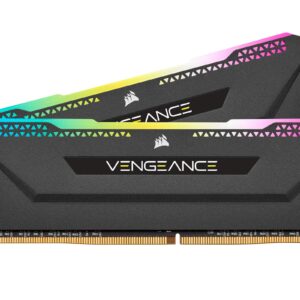 Corsair VENGEANCE RGB PRO SL 64GB (2x32GB) DDR4 3200MHz C16 (10 Ultra-Bright LEDs Intel XMP 20 Support Z390 AMD 300/400 Series X570 Compatible) Desktop Memory - Black