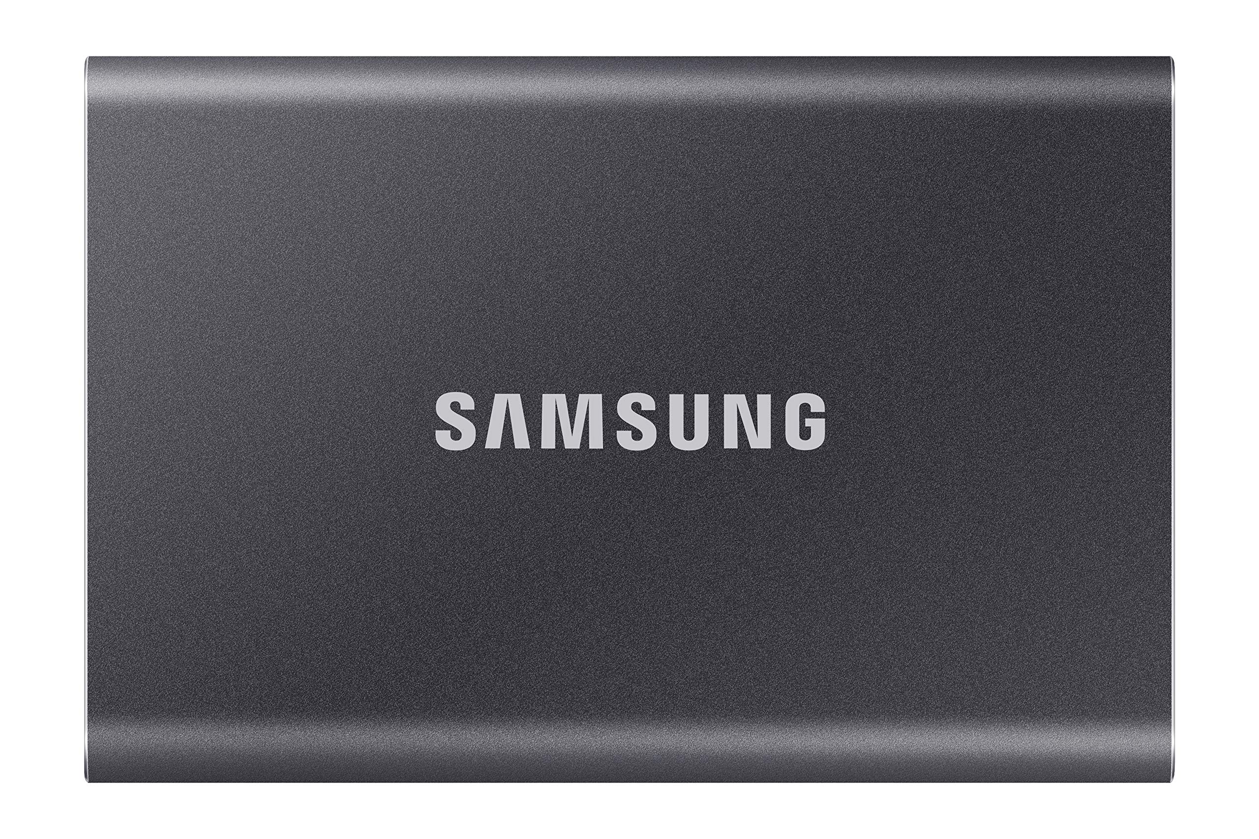 Samsung T7 Portable SSD - 1 TB USB 32 Gen2 External Titanium Grey (MU-PC1T0T/WW)