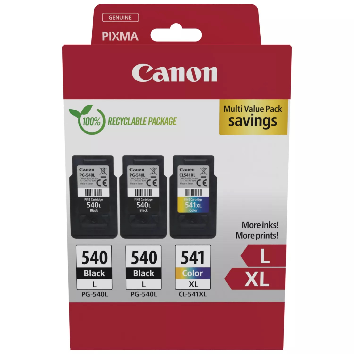 Canon PG-540LCL-541XL Ink Cartridge