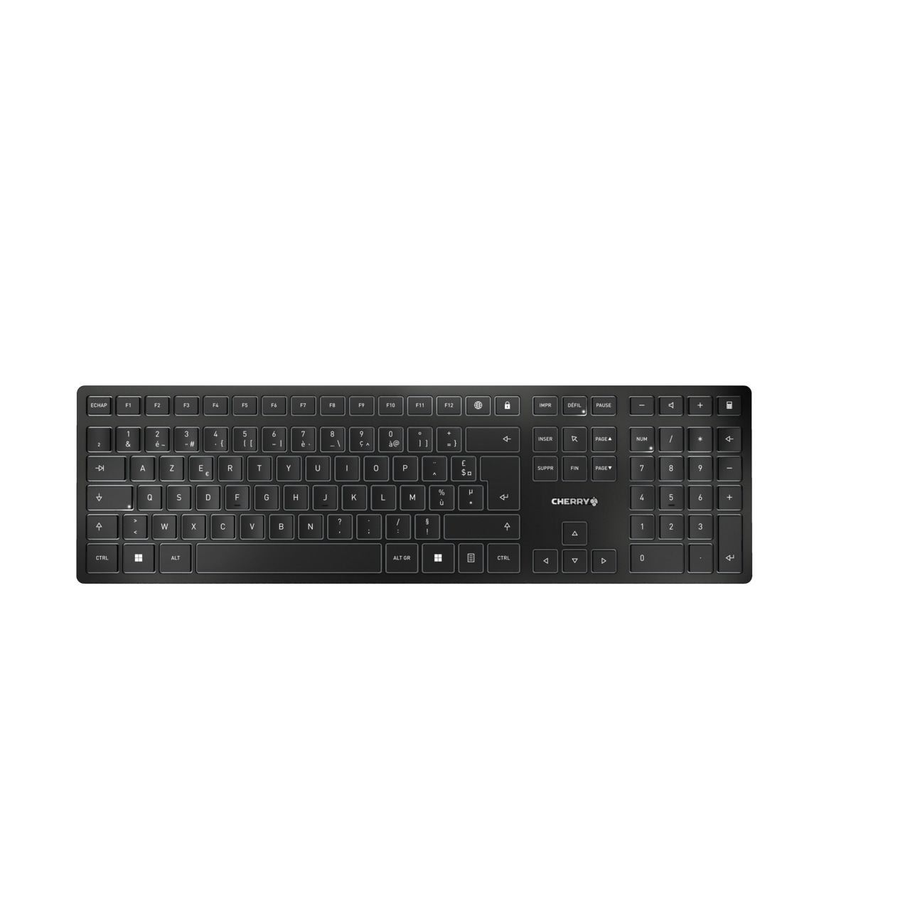 CHERRY Keyboard KW 9100 SLIM FR black