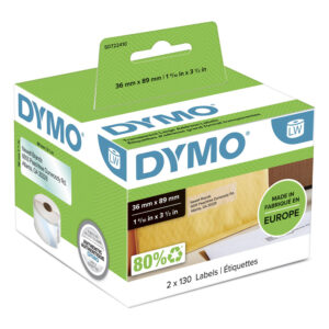 Dymo 99013/S0722410 DirectLabel-etikettes 89mm x36mm for 400 Duo/60mm