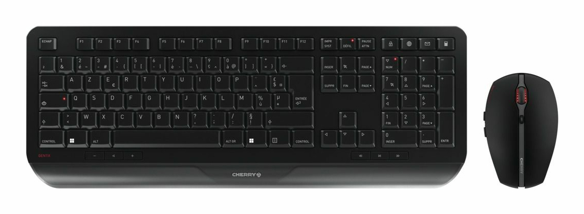 GENTIX Desktop Set - Wireless - AZERTY - Black