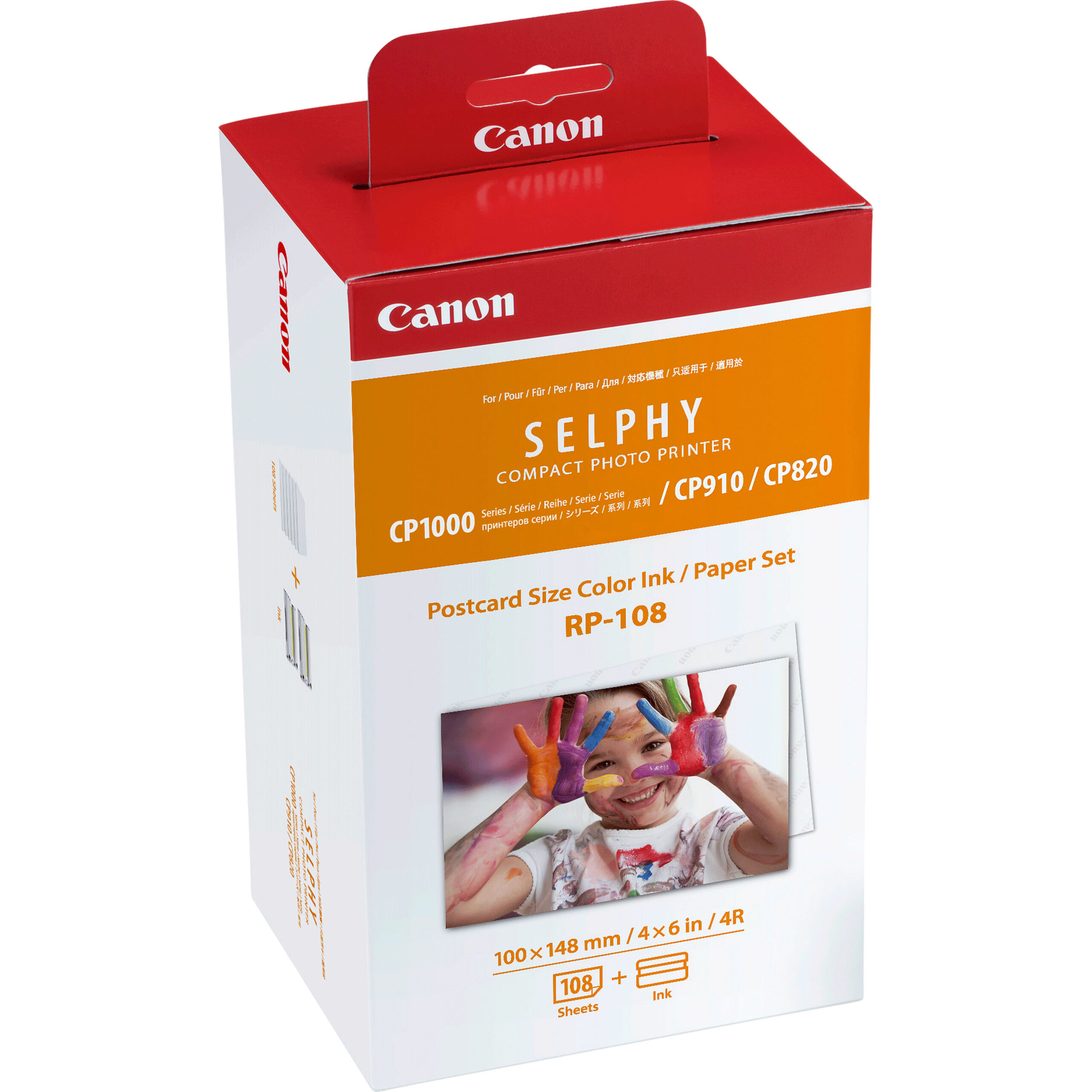 Canon 8568B001/RP-108 Photo cartridge color + Paper 100x148 mm 108 pages for CP 1000/1500/820
