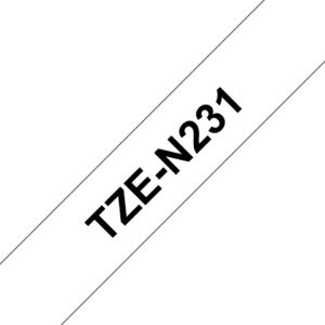 Brother TZE-N231 DirectLabel black on white 12mm x 8m for P-Touch TZ 35-18mm/6-12mm/6-18mm/6-24mm/6-36mm