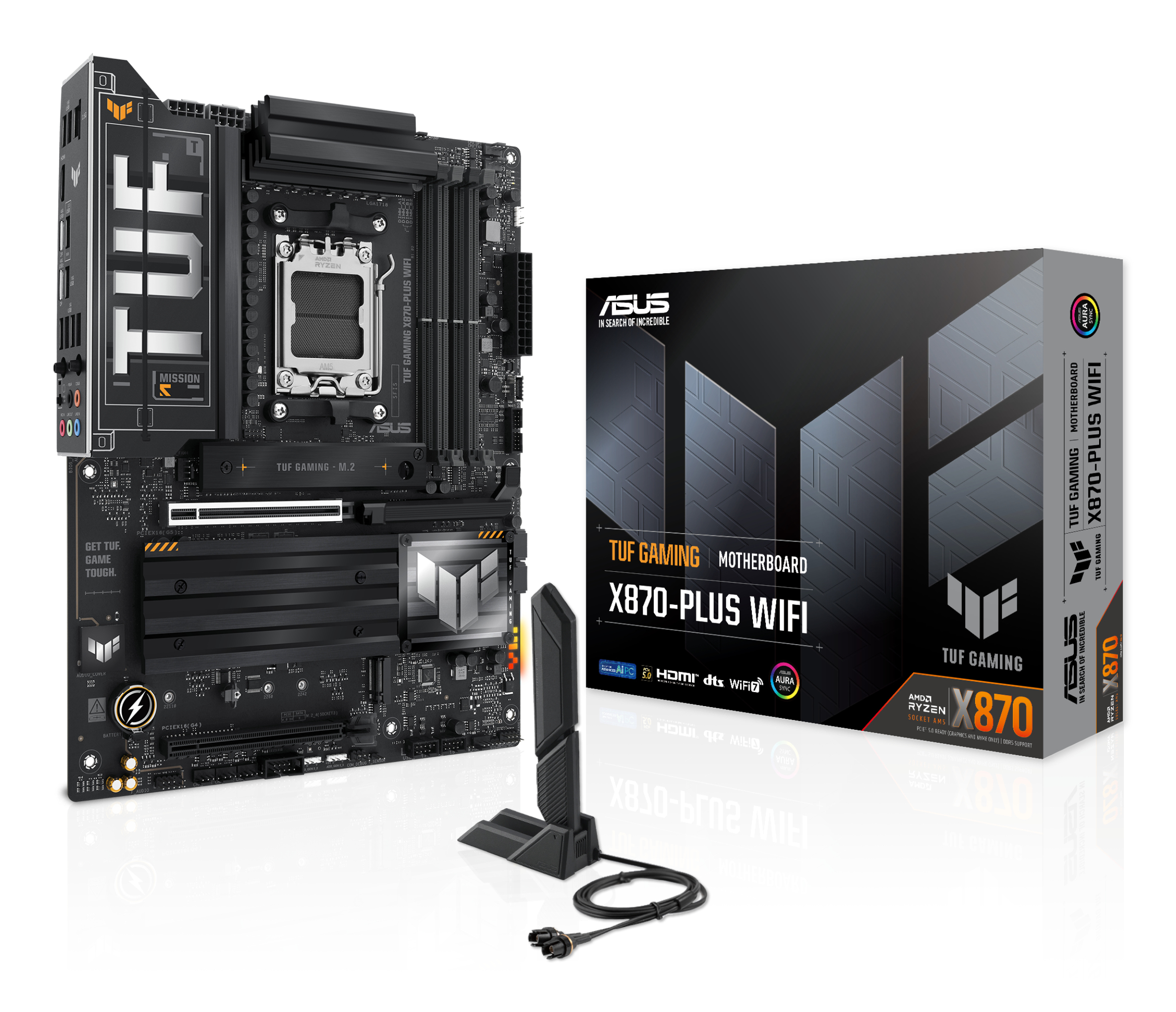 Asus Motherboard TUF Gaming X870-Plus WiFi 90MB1IU0-M0EAY0 Black