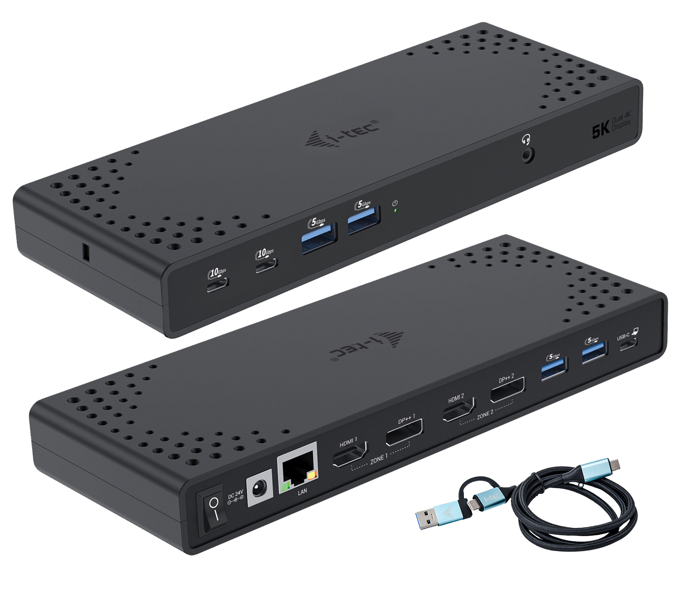 I-TEC DUAL DOCKINGSTATION GEN2 EU 130W USB 30 USB-C TB 34 USB 4