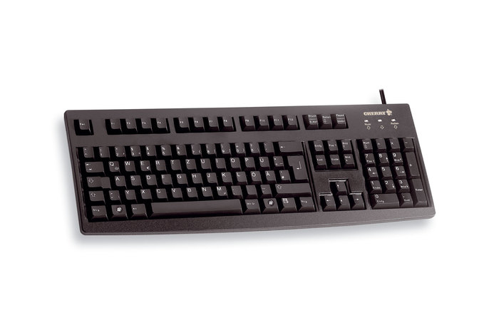 CHERRY Standard-Tastatur schwarz USB USEURO-SymbolUSBschwarz