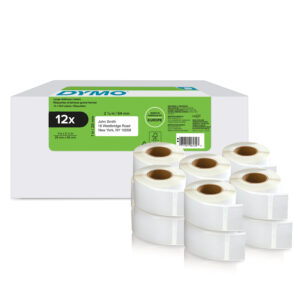 Dymo 2177563 DirectLabel-etikettes 54mm x 25mm 12 500 pcs for 400 Duo/60mm