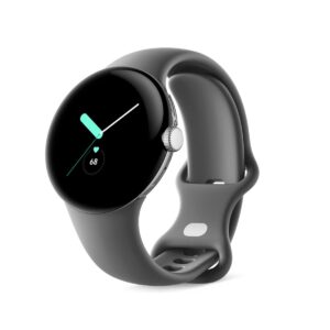 Google Pixel Watch 41mm (LTE) Polished Silver  Charcoal