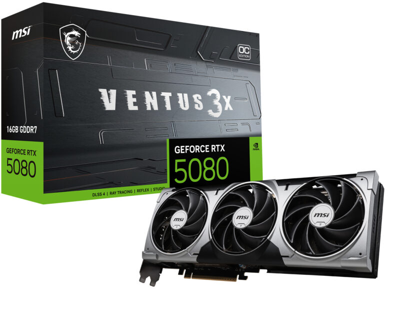 MSI RTX5080 16GB Graphics Card (GPU), photo 1 of 1