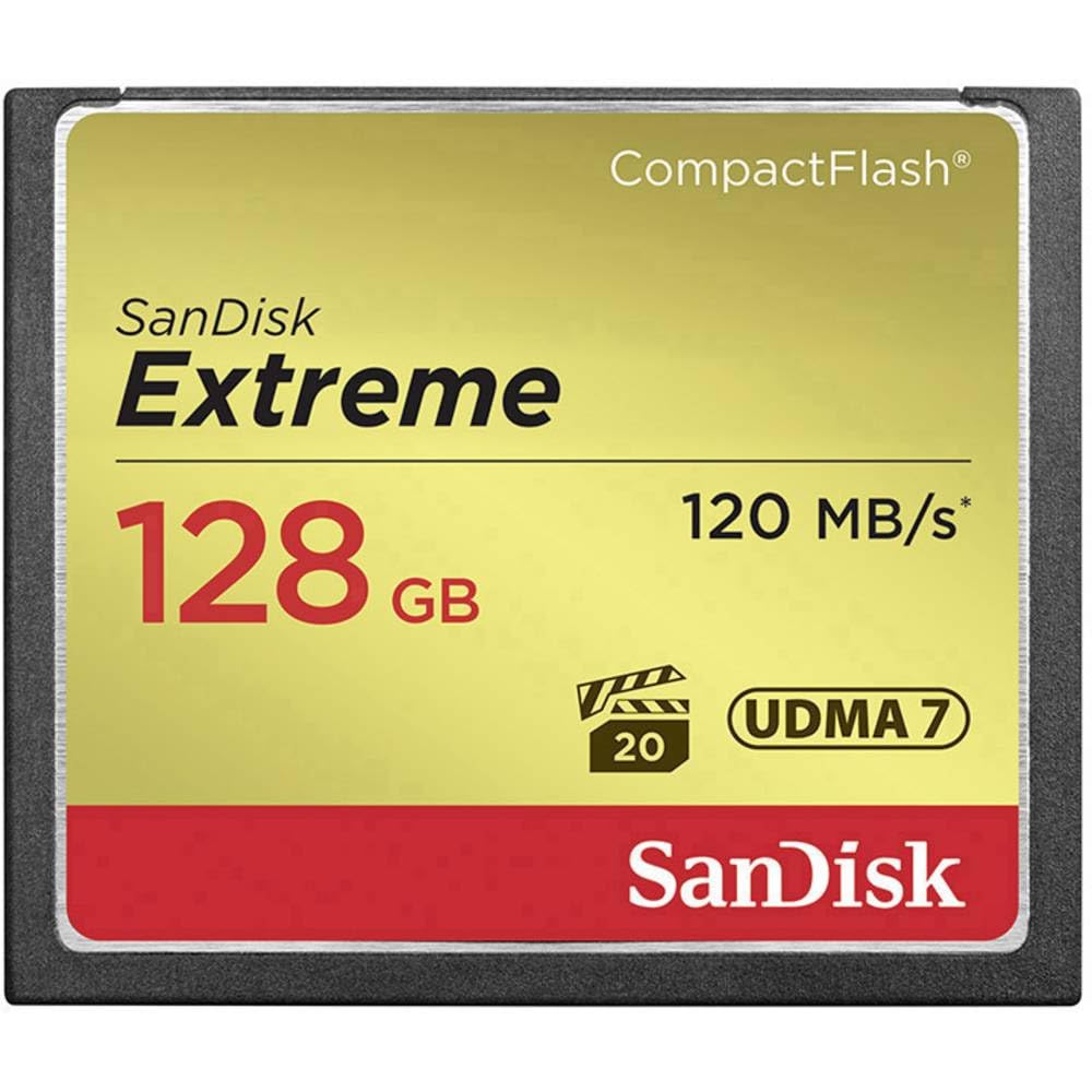 SANDISK COMPACTFLASH EXTREME CARD 128GB
