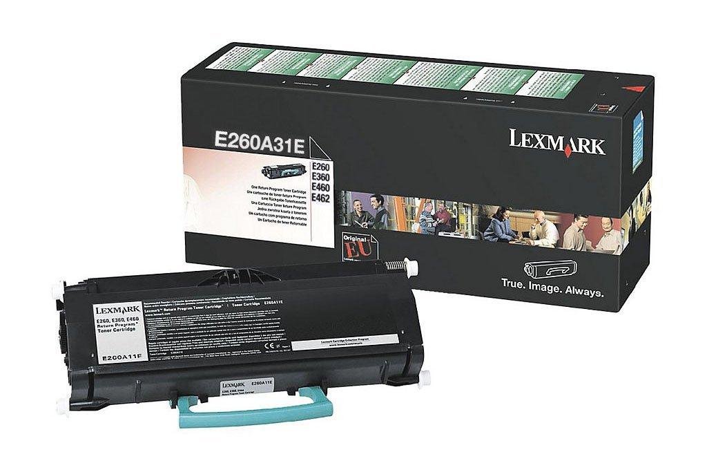 Lexmark E260A11E Black Toner Cartridge