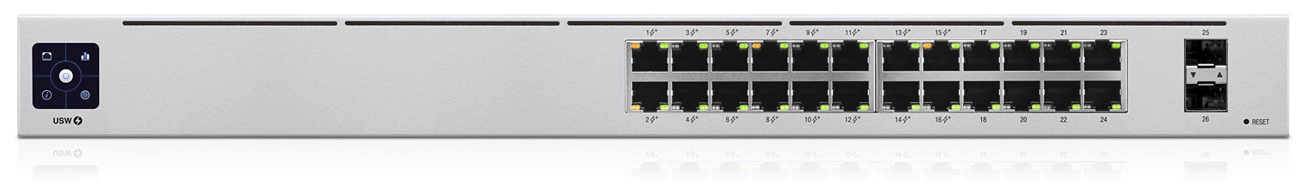Ubiquiti Networks UniFi 24-Port PoE Managed L2/L3 Gigabit Ethernet (10/100/1000) Power over (PoE) 1U Silver