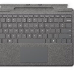 MS Surface Pro Zubehr Type Cover mit Pen Ablage platinum - (DEAT)