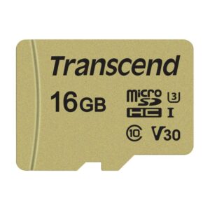 Flash SecureDigitalCard (microSD)  16GB - Transcend 500S