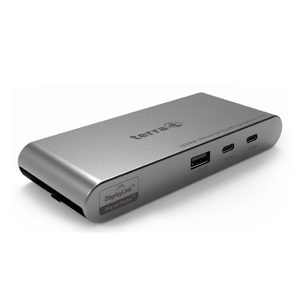 TERRA MOBILE Dockingstation 770 USB-C Dual Display Dockingstation mit Dual Display fr unterwegs