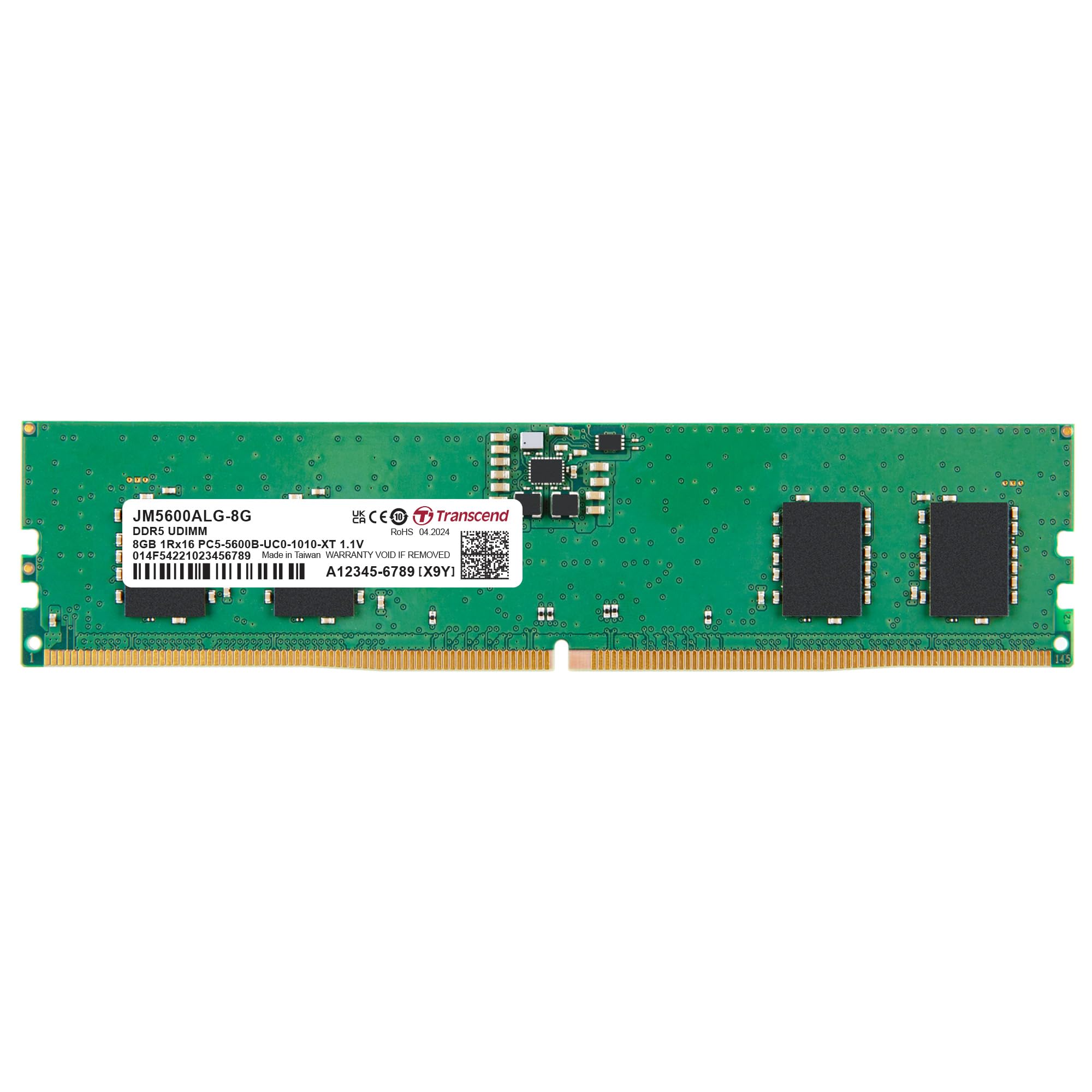 Transcen 1RX16 8GB DDR5 5600MHz Memory Module (RAM)