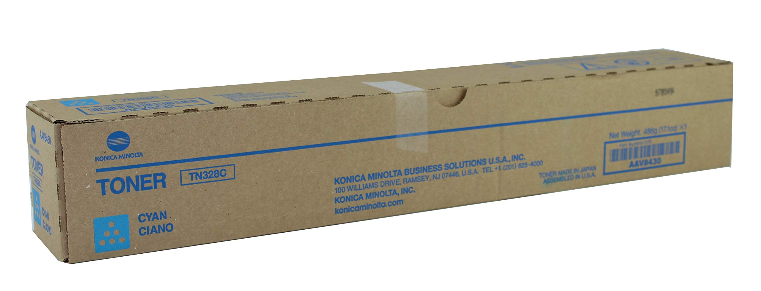 Konica Minolta TN328C Cyan Toner Cartridge