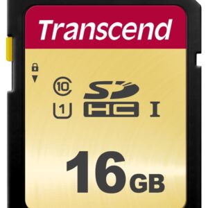 Flash SecureDigitalCard (SD)  16GB - Transcend 500S
