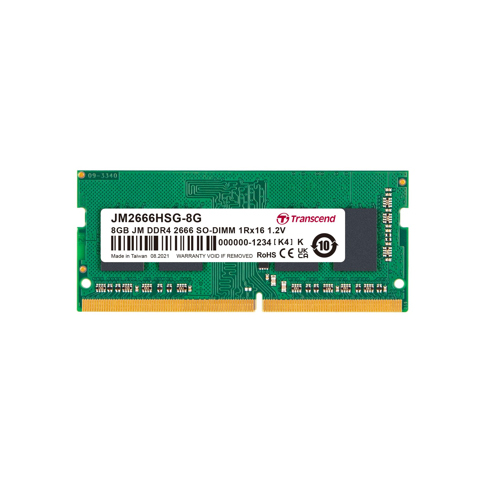 Transcend SO-DIMM2666 8GB DDR4 Memory Module (RAM)