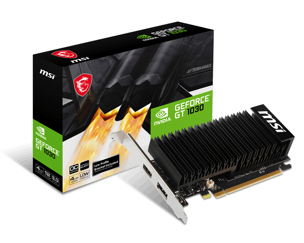 MSI GT1030 4GB Graphics Card (GPU)