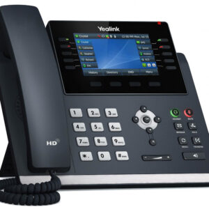 Yealink SIP-T46U Productivity Enhancing IP Power over Ethernet Corded Phone with Optima HD Voice Technology and 43 Inch TFT LCD Colour Display Backlight (480 x 272 Pixel)  Black