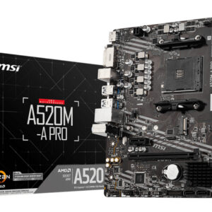 MSI Motherboard A520M-A PRO  7C96-001R Black