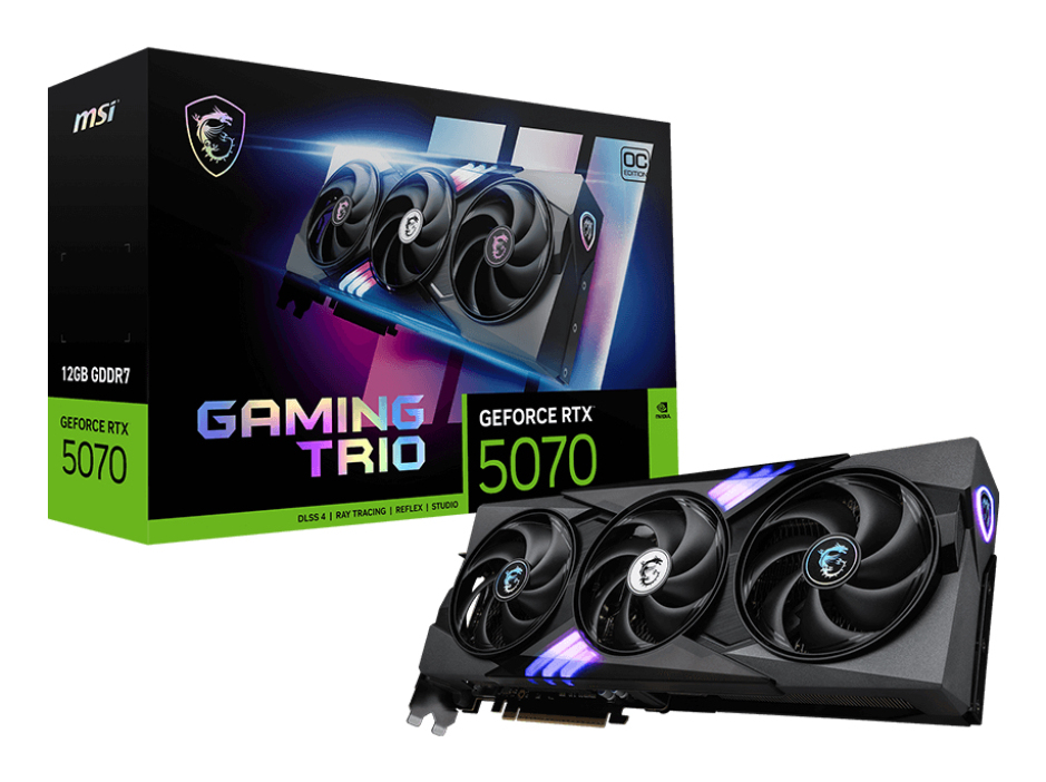 MSI GDDR7 12GB PCIE 50 Graphics Card (GPU)