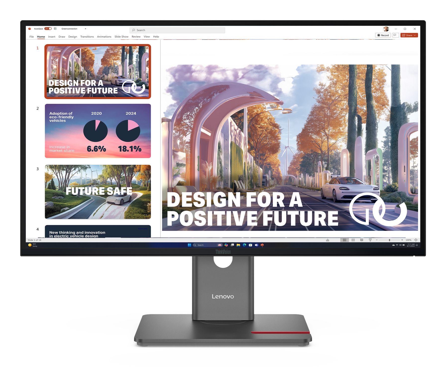 Lenovo P27QD-40 Monitor