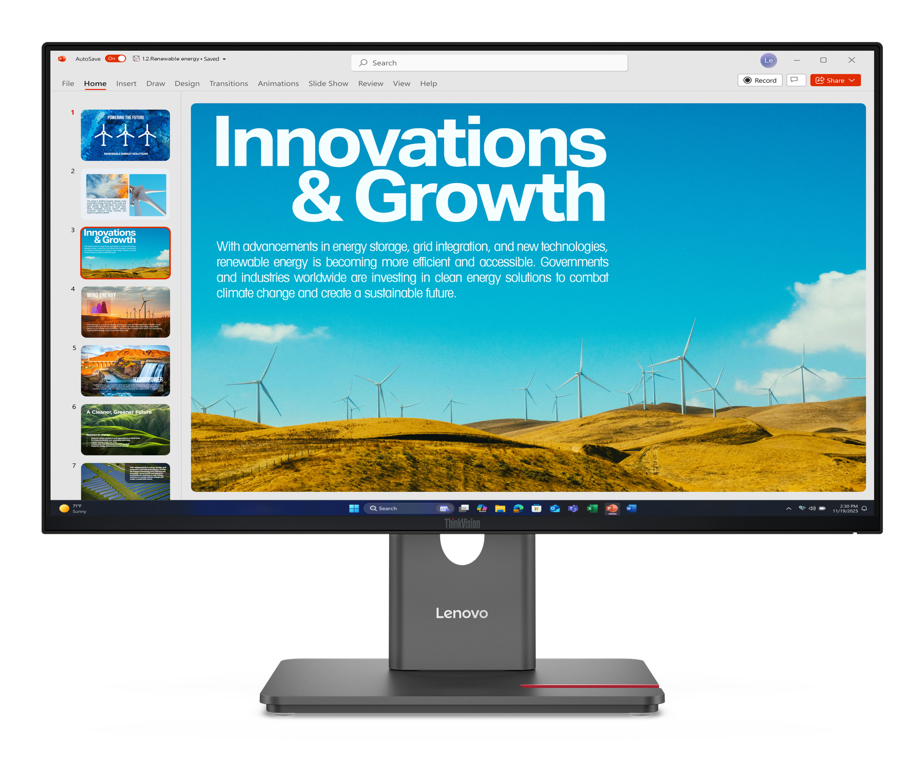 Lenovo P24QD-40 Monitor