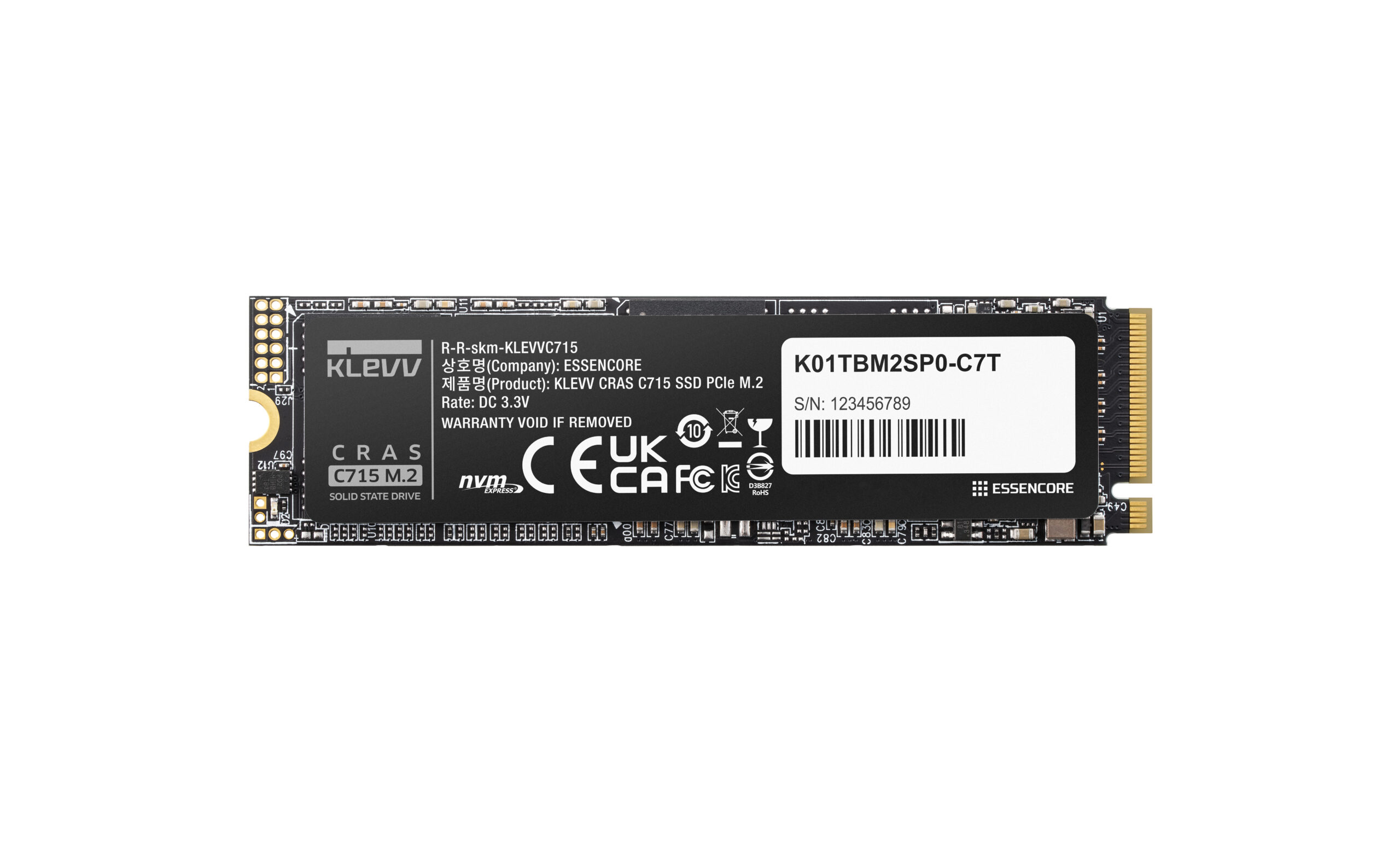 512 GB SSD KLEVV C715 M2 NVMe Gen3 x4
