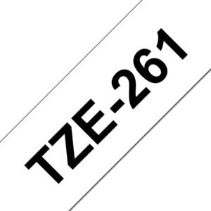 Brother TZE-261 DirectLabel black on white Laminat 36mm x 8m for P-Touch TZ 35-36mm/HSE/6-36mm