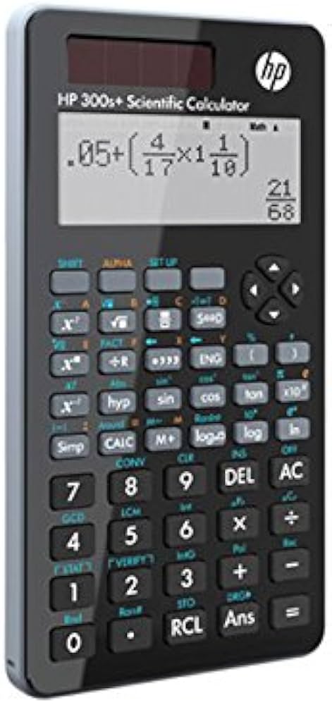 HP 300S SCIENTIFIC CALCULATOR 300s Tasche WissenschaFulicher Taschenrechner Schwarz Kunststoff Knpfe 4 Zeilen