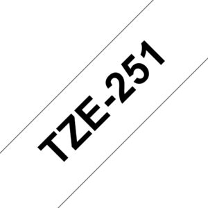 Brother TZE-251 DirectLabel black on white Laminat 24mm x 8m for P-Touch TZ 35-24mm/HSE/36mm/6-24mm/6-36mm