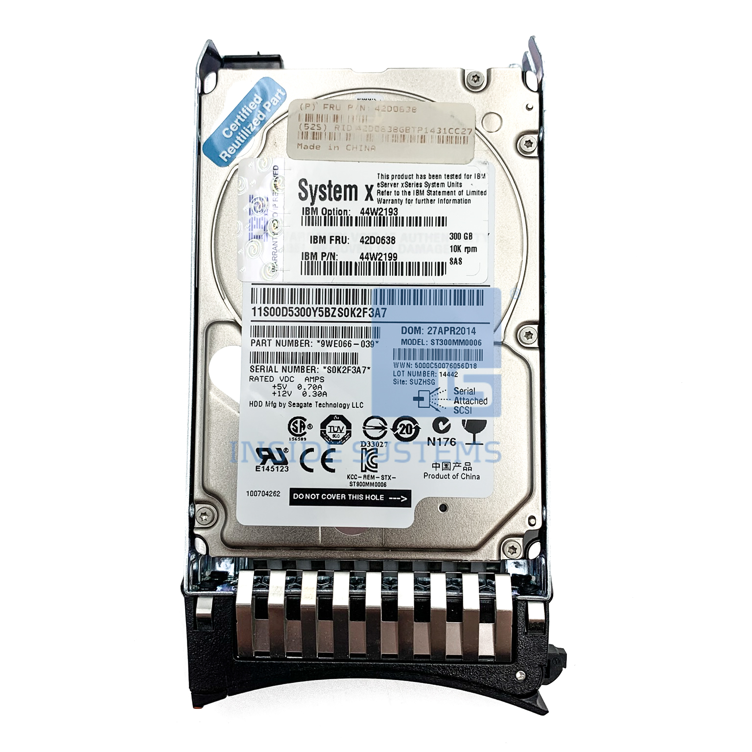 IBM HDD 300GB SAS 25 SFF SLIM-HS 10K