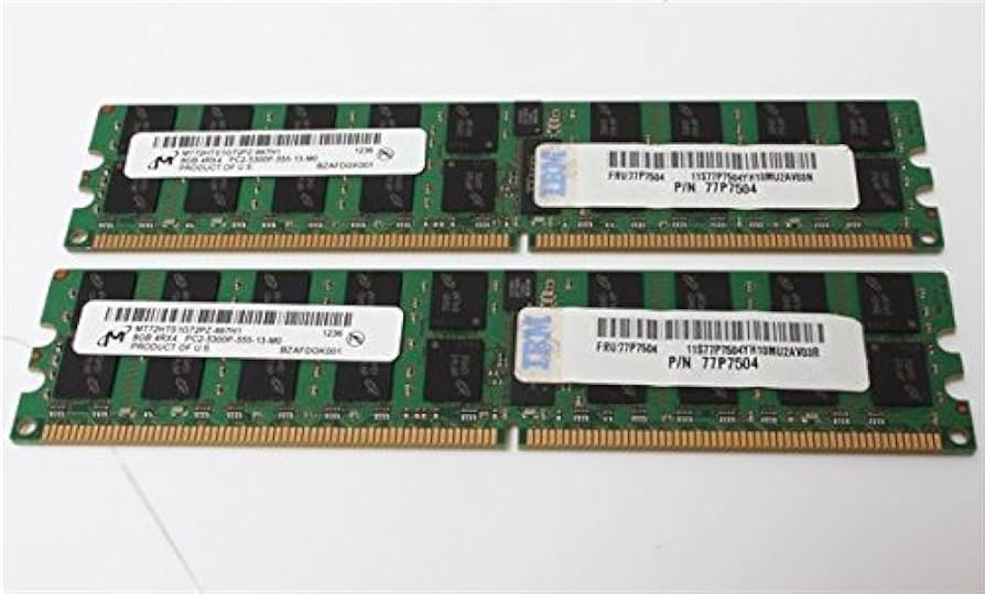 IBM 2X8GB 16GB 400MHz DIMM Memory Module (RAM)