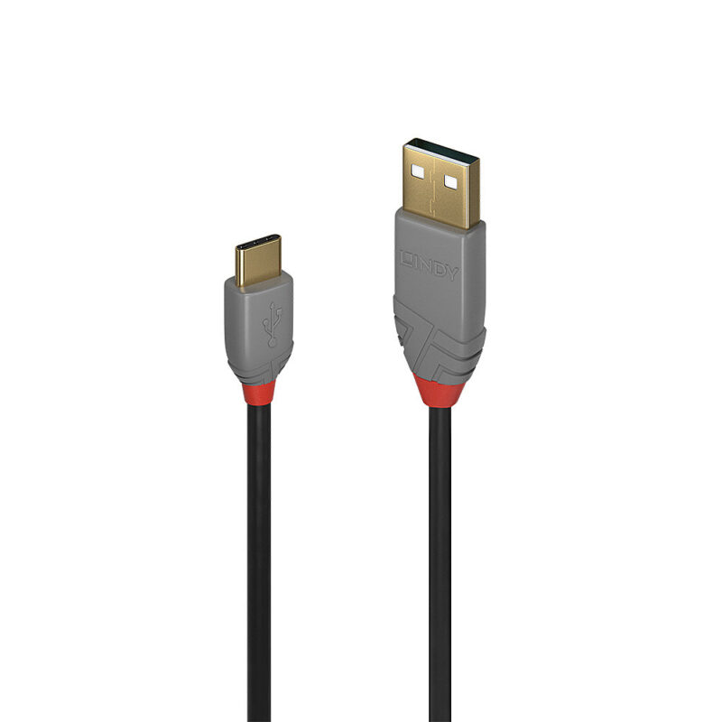 Lindy 3m USB 20 Type A to C Cable Anthra Line, photo 1 of 1