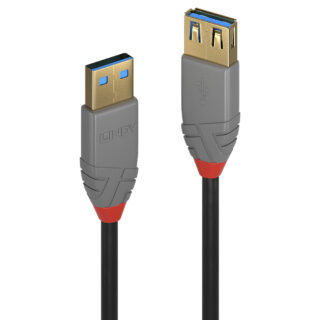 Lindy 2m USB 32 Type A Extension Cable Anthra Line