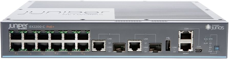 JUNIPER SWITCH EX 2200 COMPACT 12 x 101001000 (PoE)