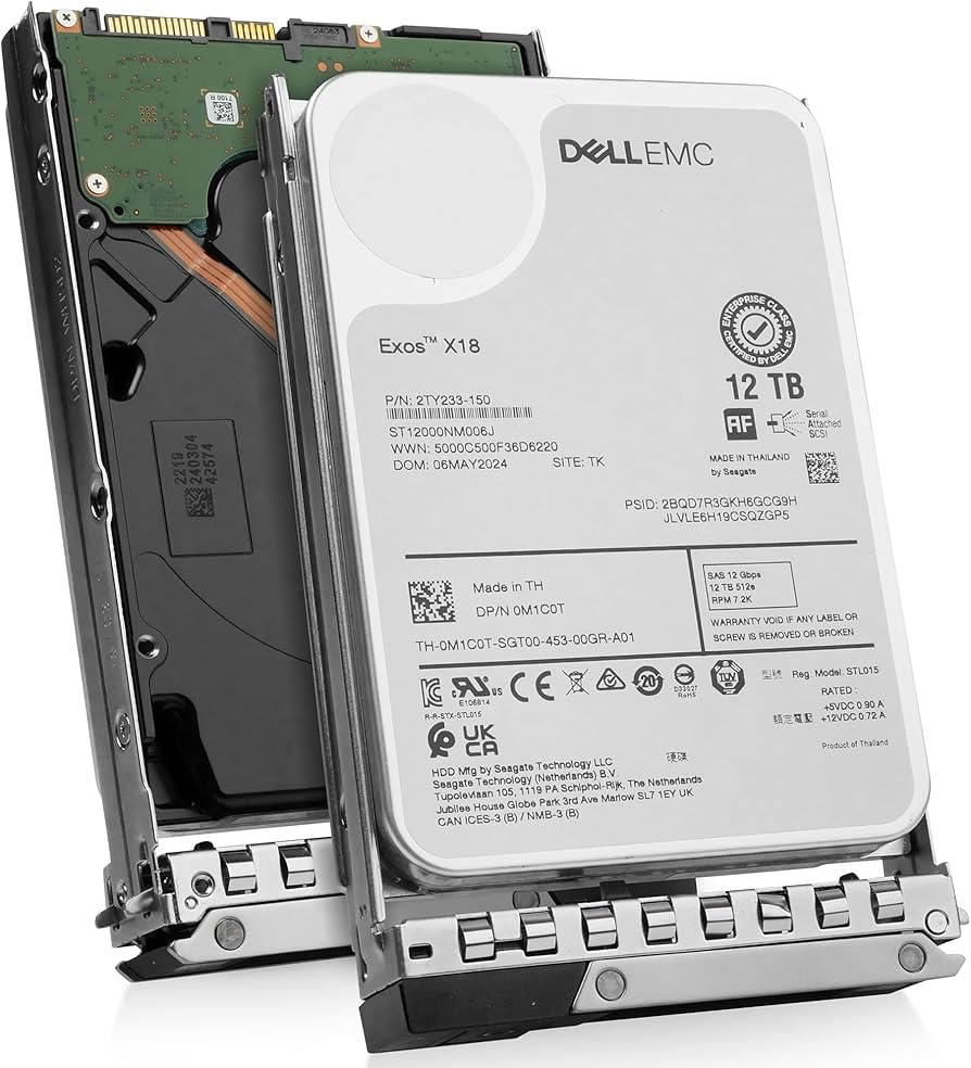 DELL HDD 12TB SAS 6GBs 25