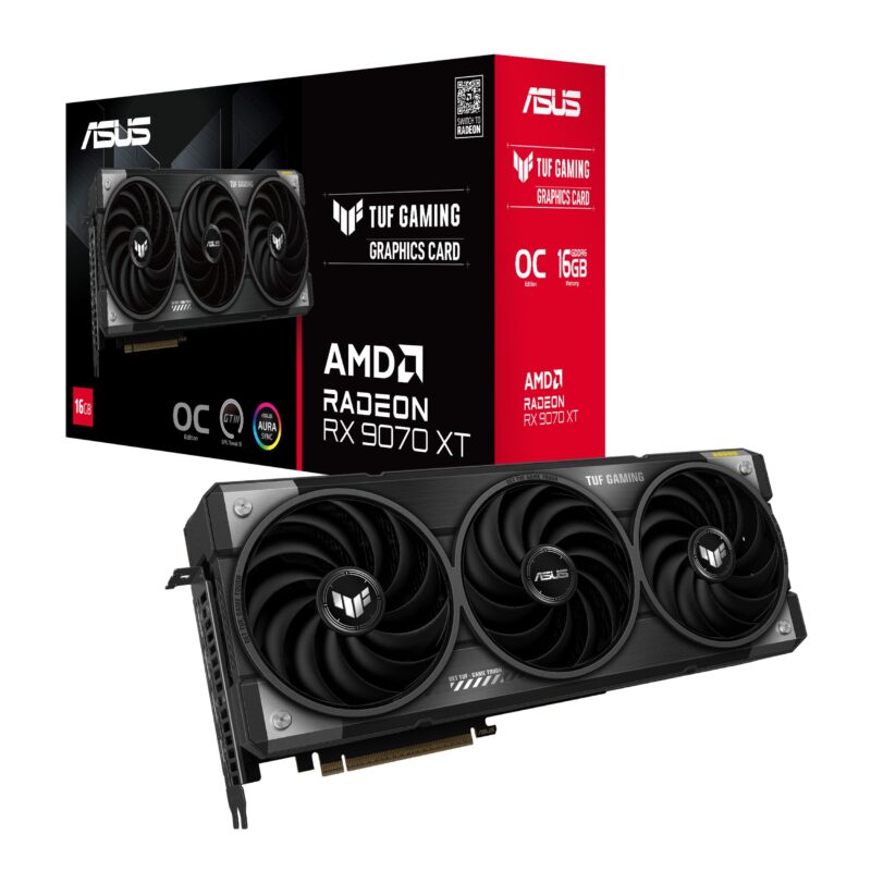 ASUS RX9070XT 16GB Graphics Card (GPU), photo 1 of 1