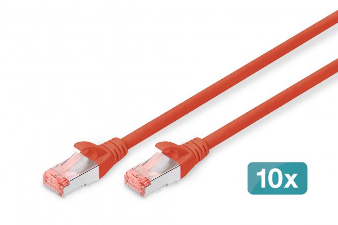 Digitus CAT 6 S/FTP patch cord 10 units
