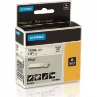 Dymo 1805422 Ribbon Vinyl white on red 12mmx55m for Rhino 6-19mm/24mm